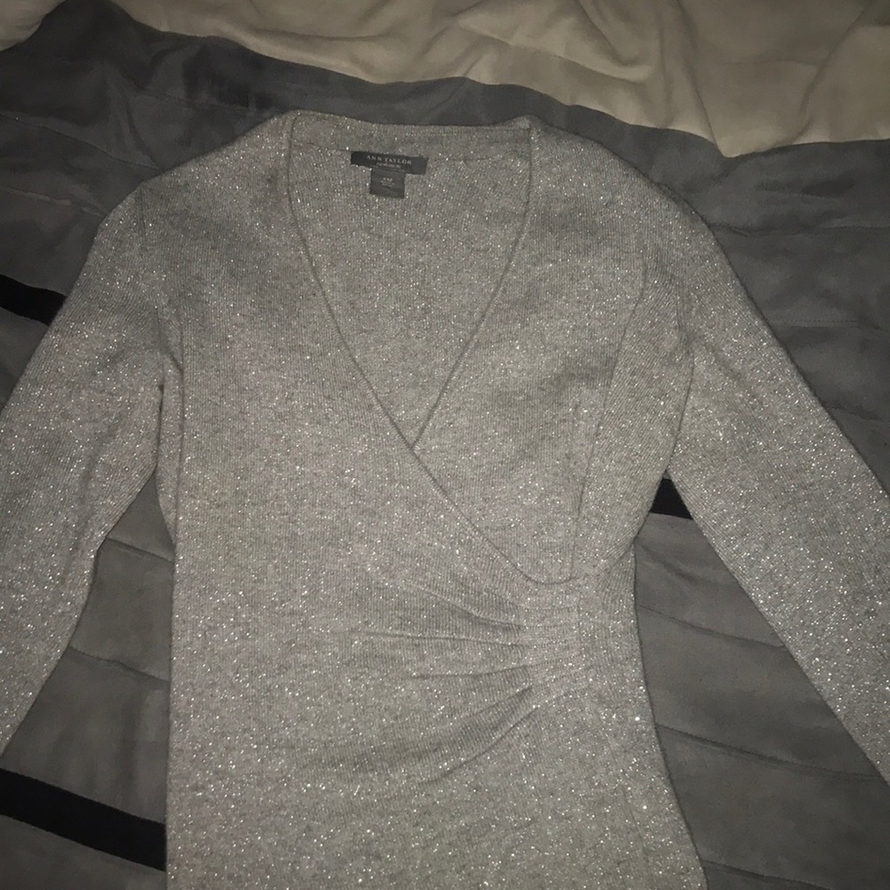 Ann Taylor silver sweater